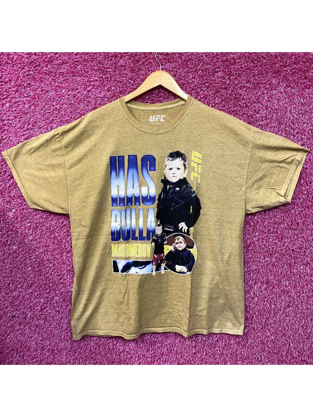 UFC Has Bulla Magomedov Tan T-Shirt XL